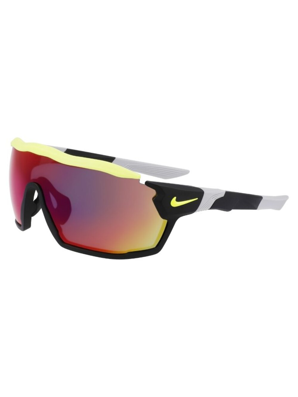 New NIKE Unisex Sunglasses Black Square Injected Frame SHOW X RUSH E DZ7369 010
